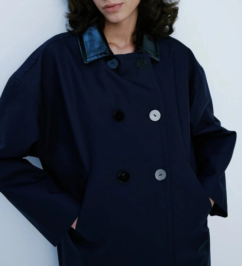 Coat "Jacqueline Marine" Nackiyé