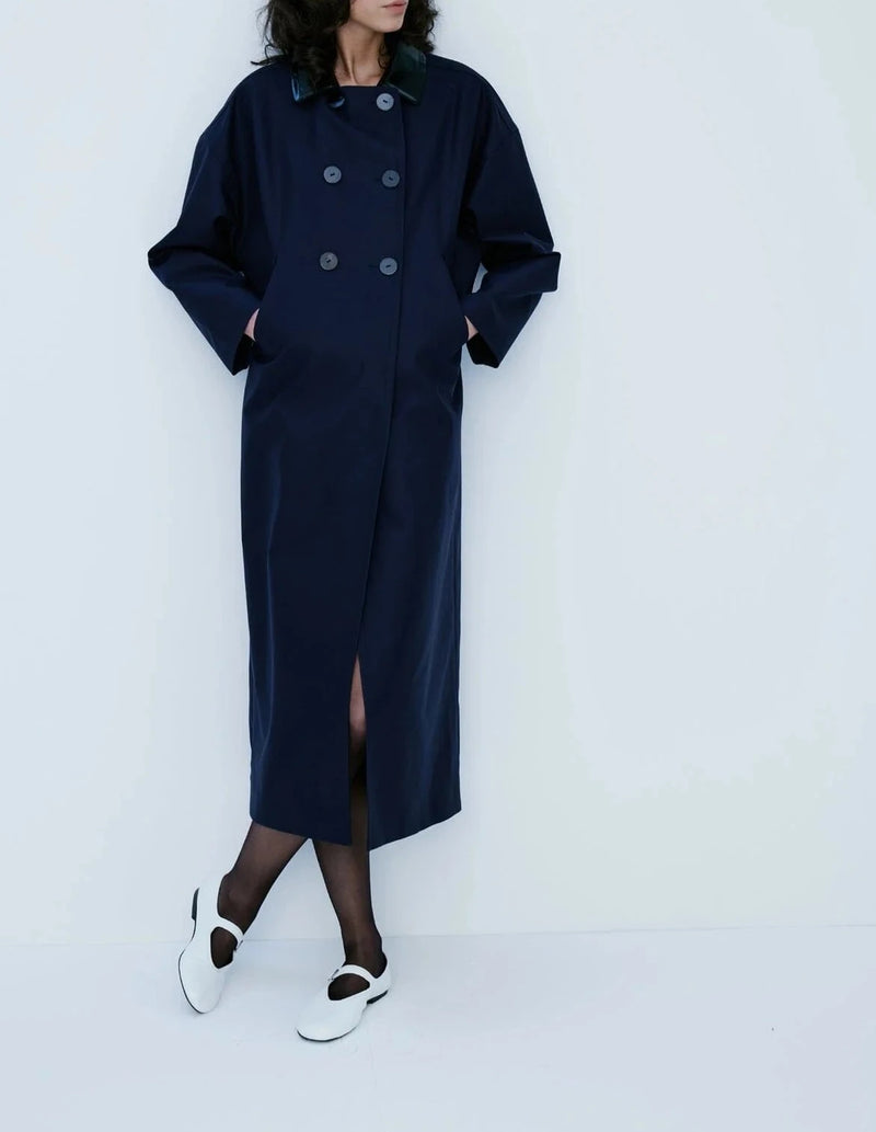 Coat "Jacqueline Marine" Nackiyé