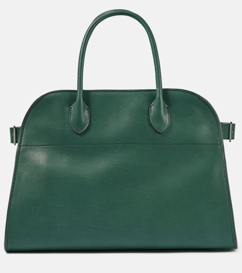 "Soft Margaux 12 Cyprus leather bag (Green) "The Row