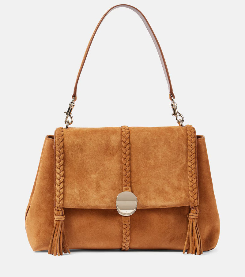 Bag "Penelope in suéde Autumnal Brown (brown)" Chloé