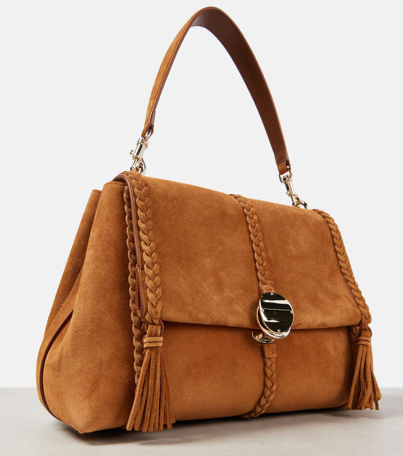 Bag "Penelope in suéde Autumnal Brown (brown)" Chloé