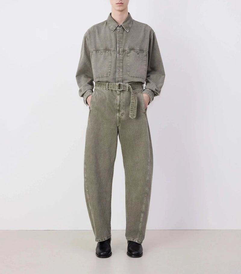 Twisted Twisted Pants Denim Snow Olive Lemaire