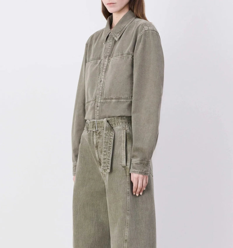 Twisted Twisted Pants Denim Snow Olive Lemaire