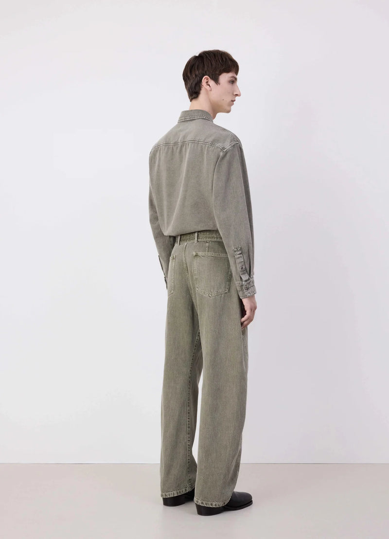 Twisted Twisted Pants Denim Snow Olive Lemaire