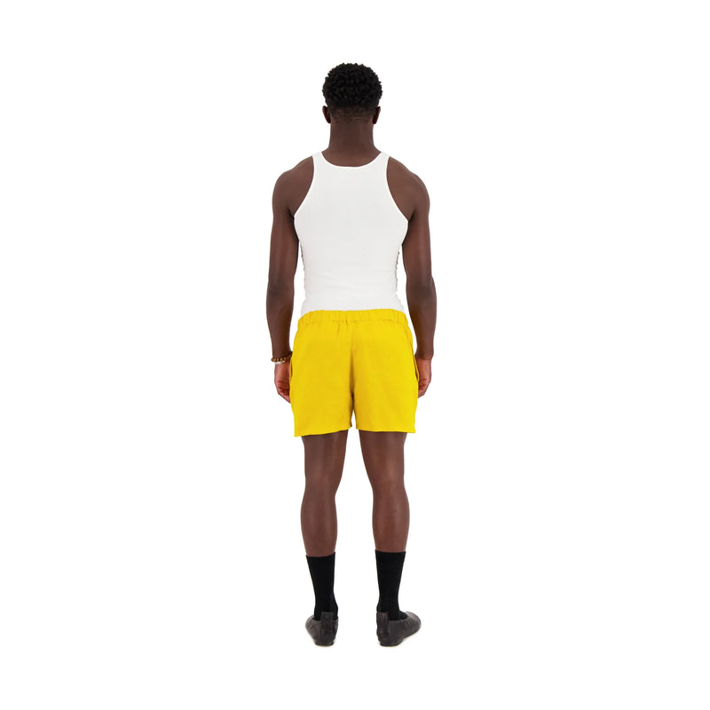 Shorts in yellow linen "Meta Campania Collective