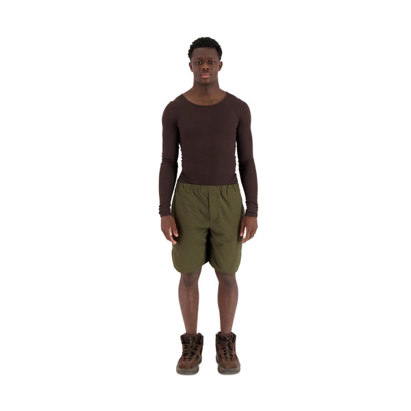 Shorts "Daniel Unlined in nylon Khaki Marron" Meta Campania Collective