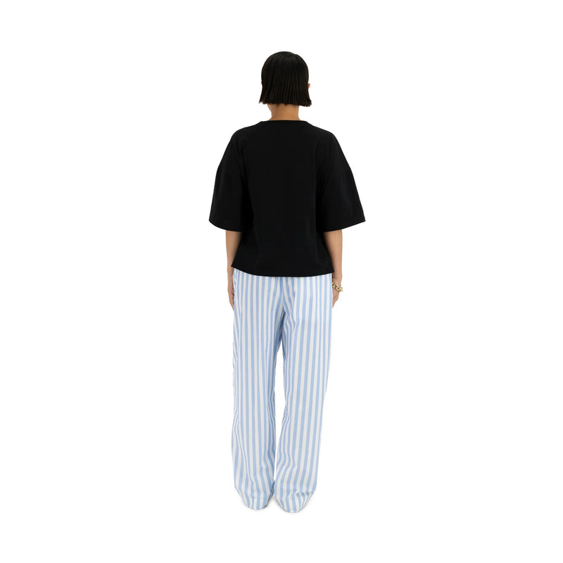 Pants "Ed Unlined Striped Bleu/ White" Meta Campania Collective