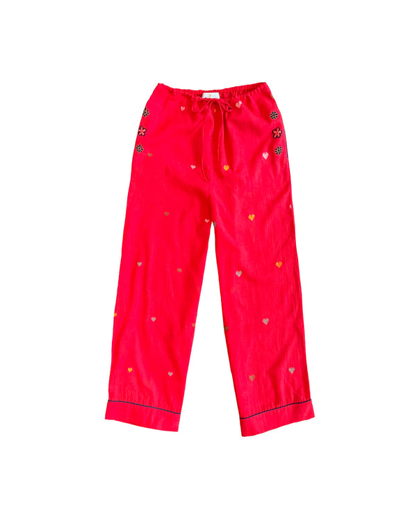 Ensemble Pyjama Rouge/ Multicolore MONOKI
