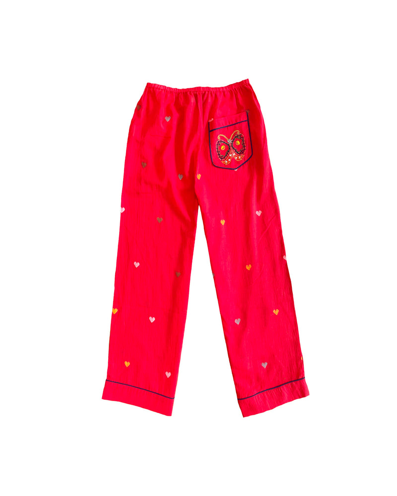 Ensemble Pyjama Rouge/ Multicolore MONOKI
