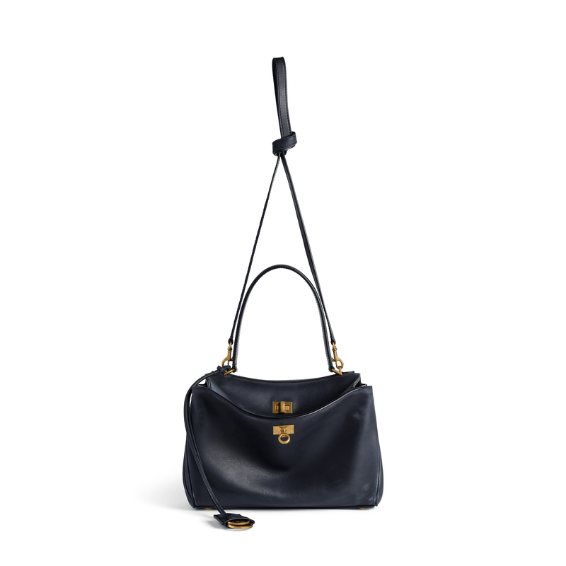"Rodeo Small handbag for woman in navy blue" Balenciaga