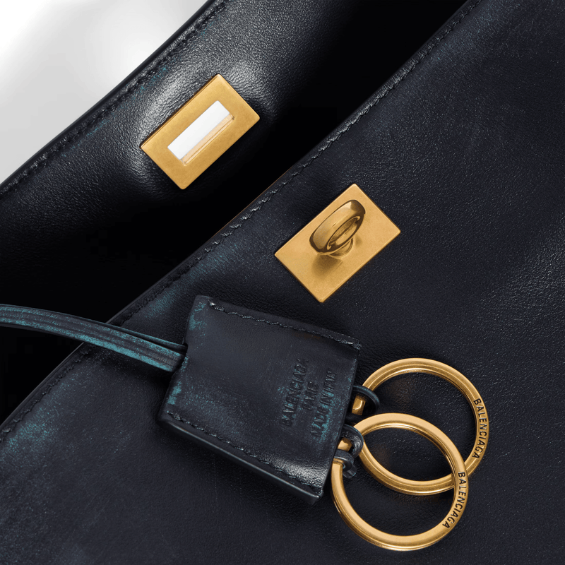 "Rodeo Small handbag for woman in navy blue" Balenciaga