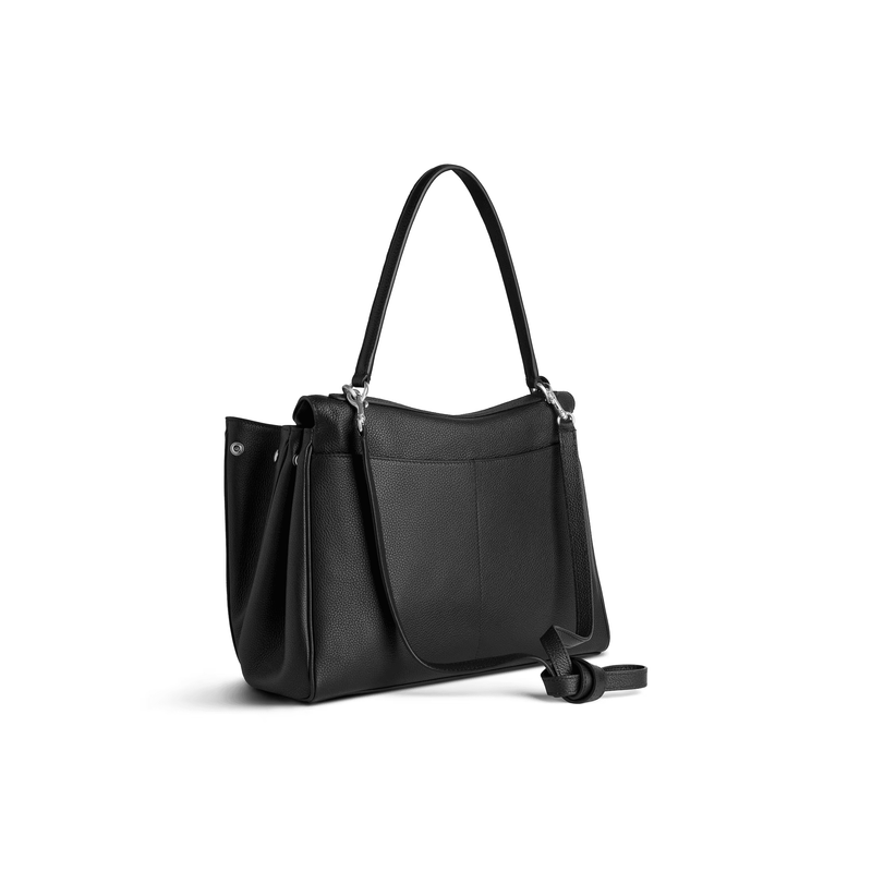 "Middle Rodeo handbag grained calf leather for women Black"Balenciaga