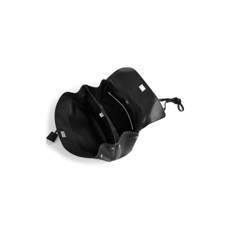 "Middle Rodeo handbag grained calf leather for women Black"Balenciaga