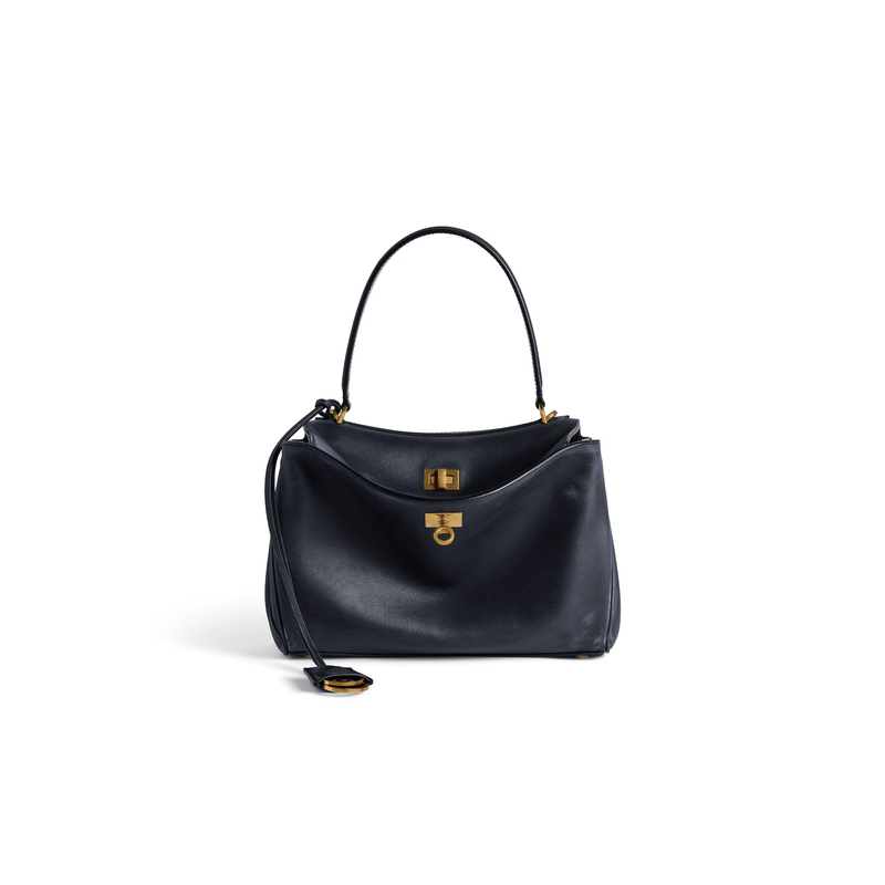 "Rodeo Small handbag for woman in navy blue" Balenciaga