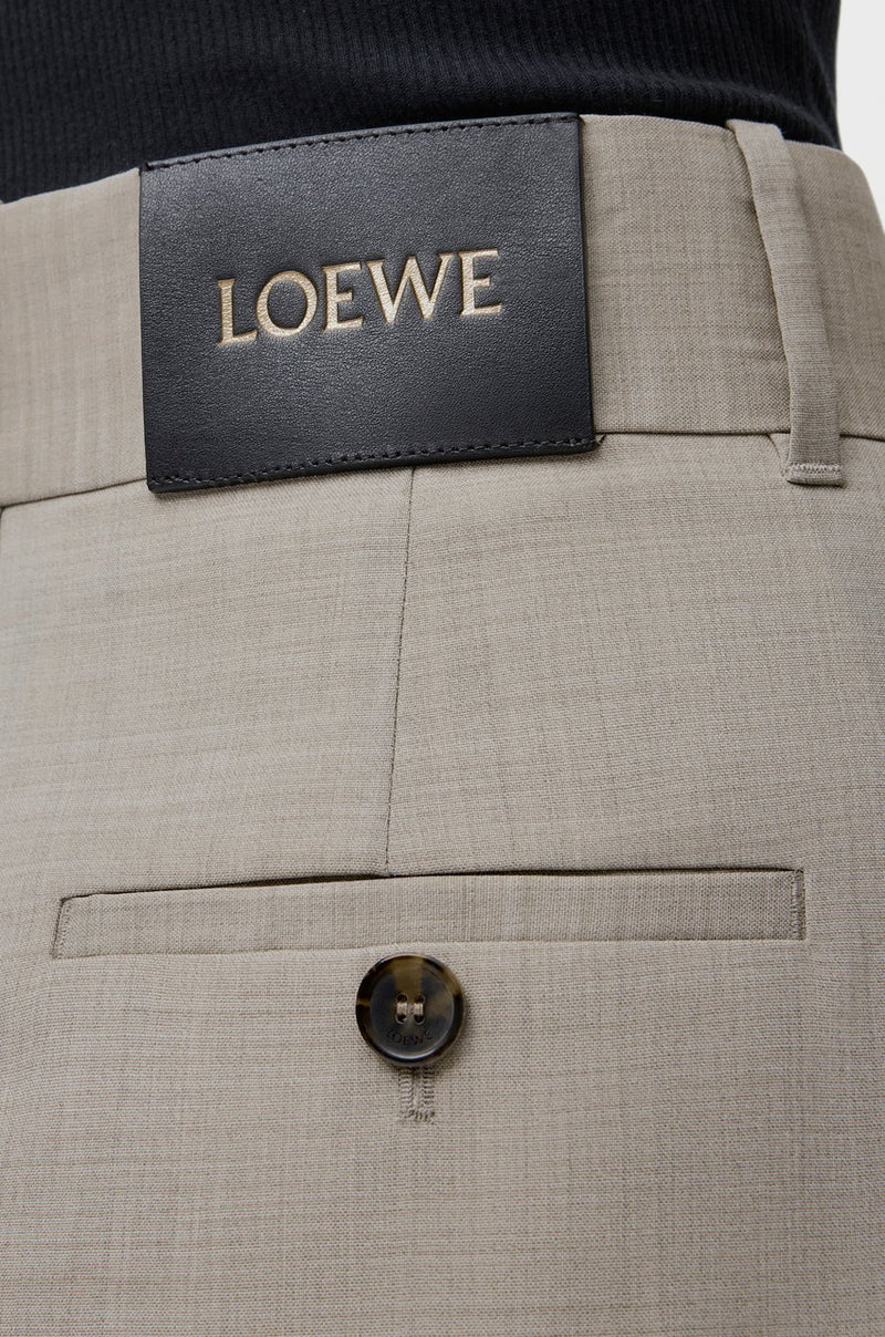 "WRAP TROUSE IN BEIGE Wool" LOEWE