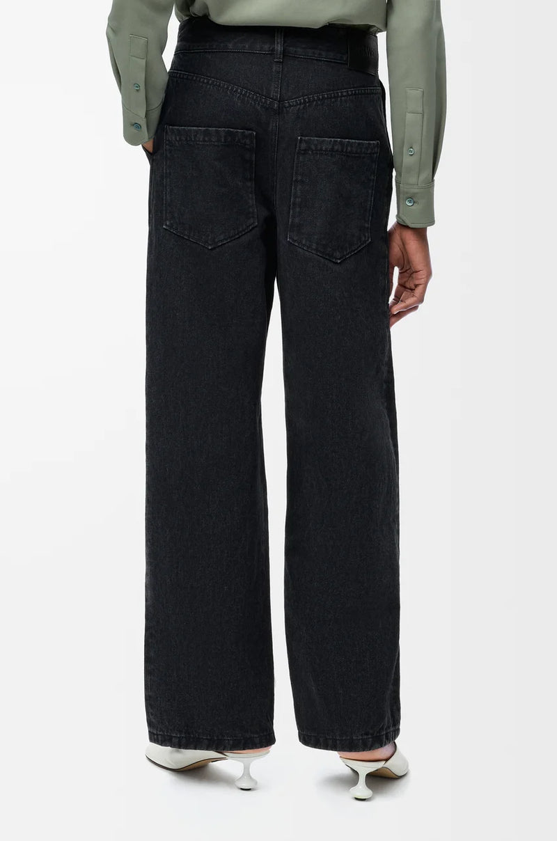 "Jean Baggy Anagram in denim Black"LOEWE