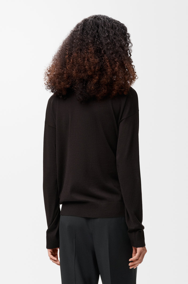 "Loewe brown wool sweater"