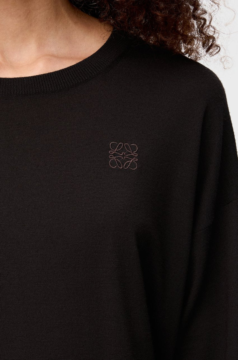 "Loewe brown wool sweater"