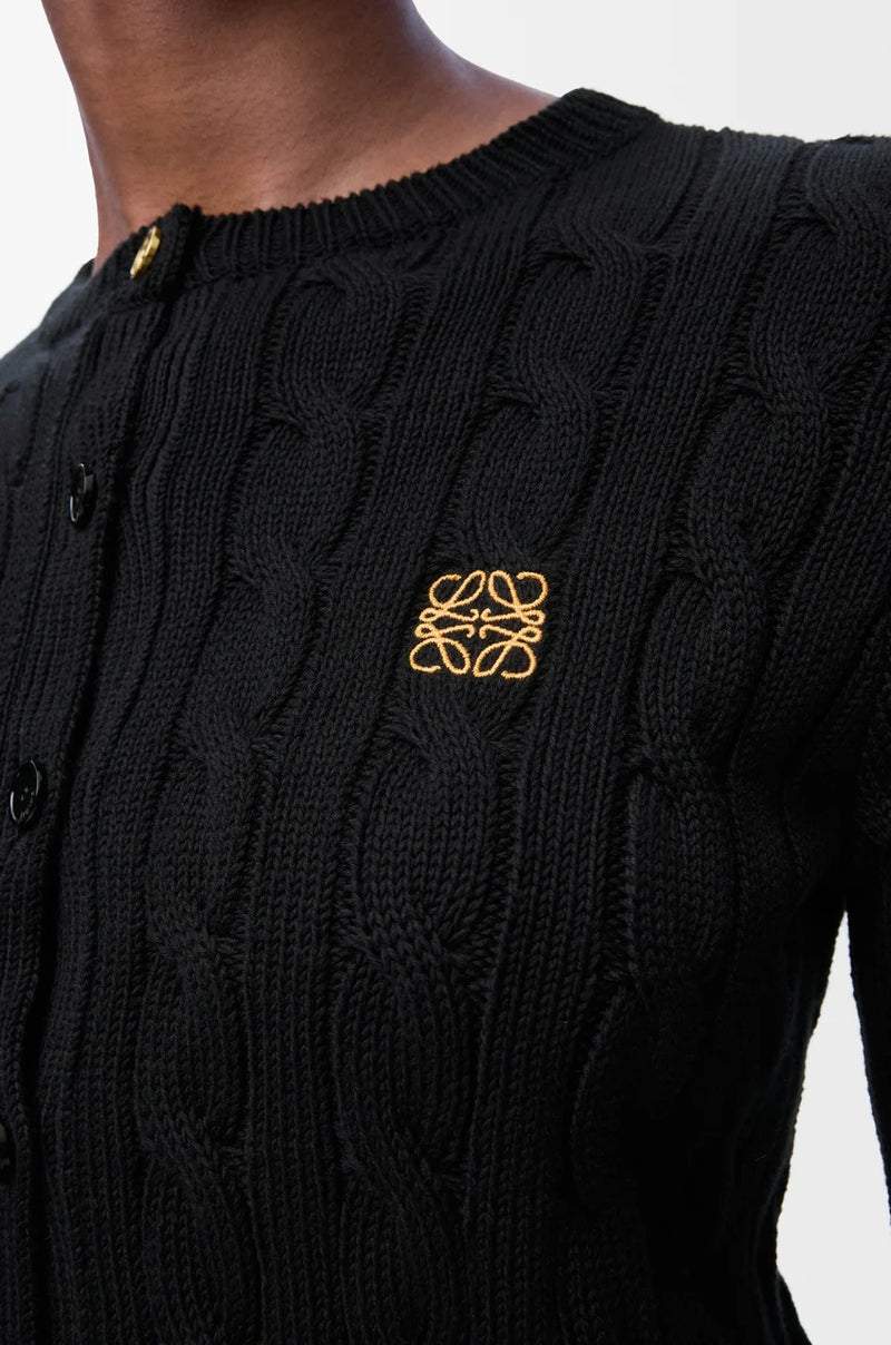 "Cotton cardigan Black"LOEWE