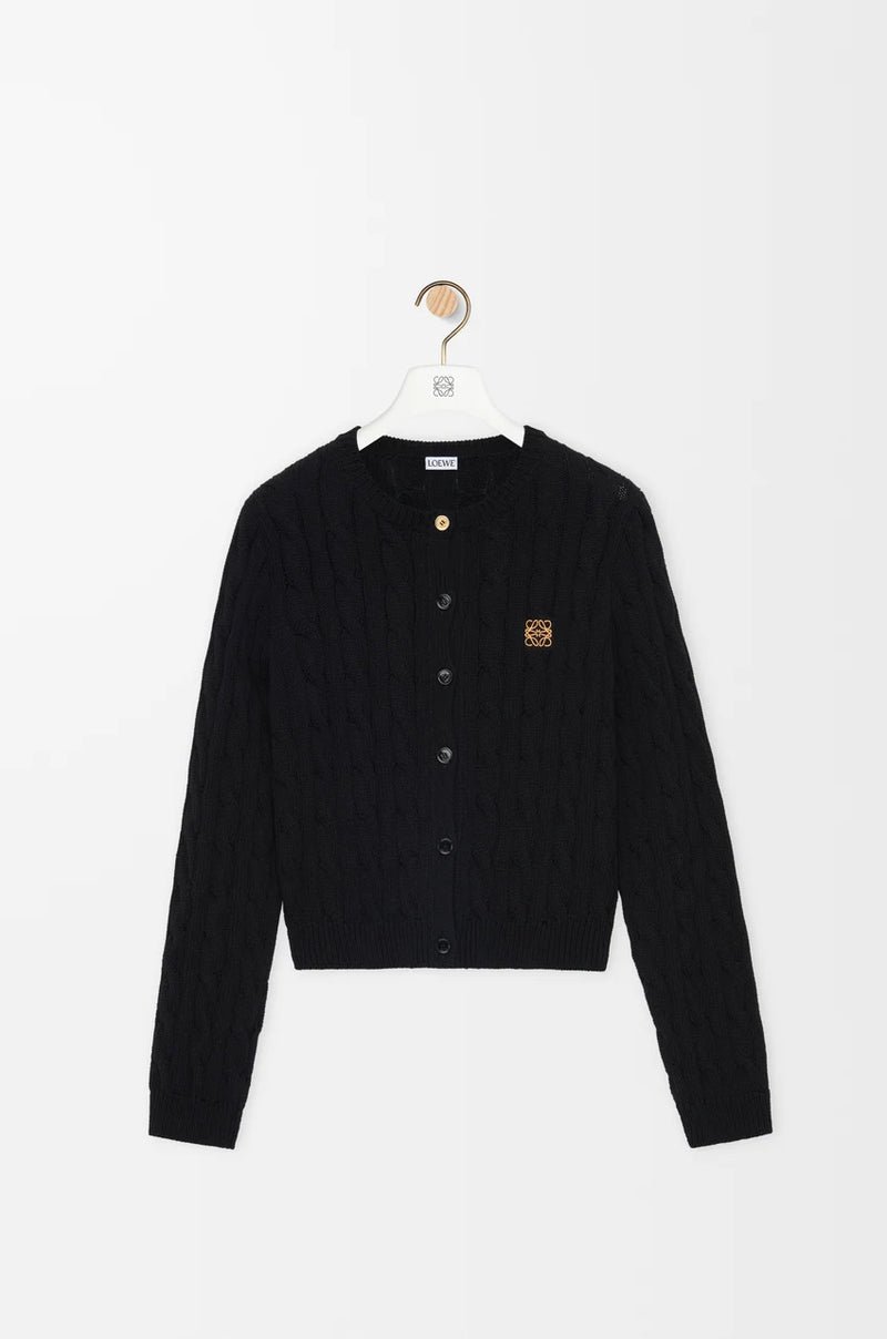 "Cotton cardigan Black"LOEWE