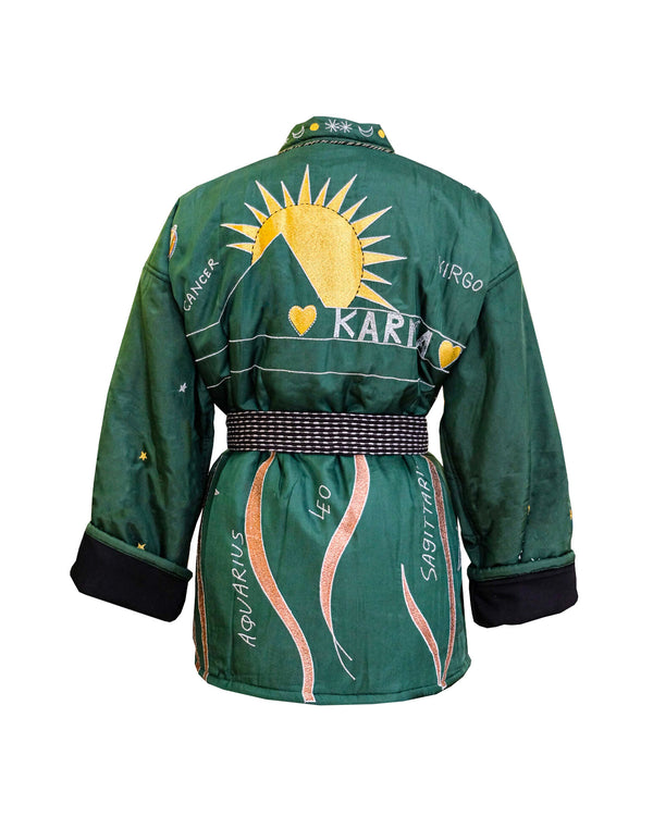 Karma kiono jacket Green/ Multicolored "monoki