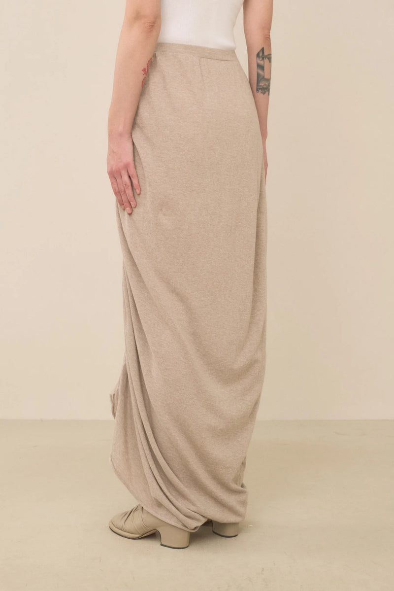 "Jupe drapée Marble beige" LAUREN MANOOGIAN