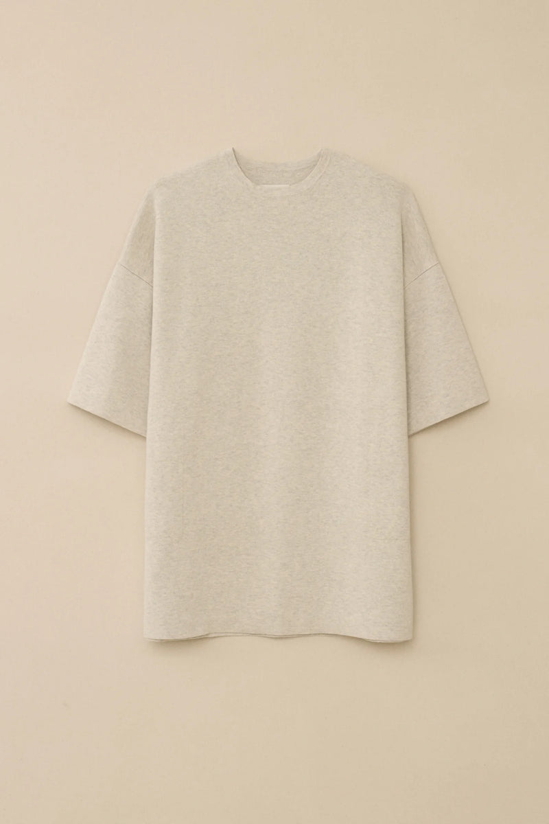"Double Knit Tunic Marble beige" LAUREN MANOOGIAN