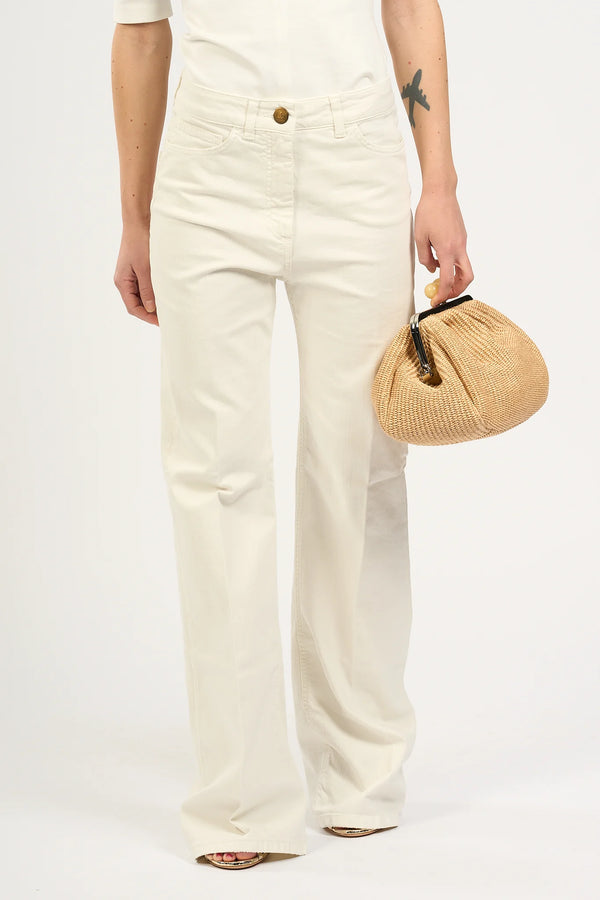 Jean "Smin high waist in white denim" Seafarer