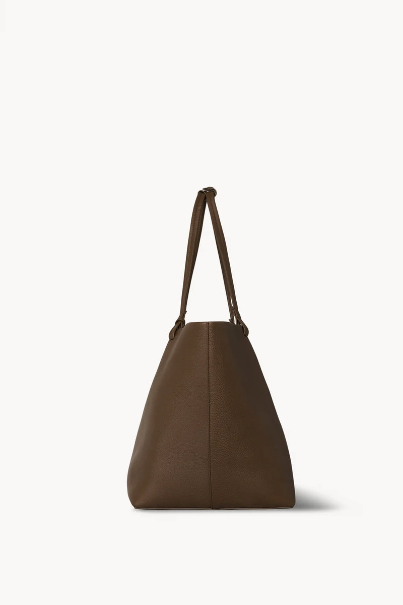 Sac "Park Tote Three en Cuir Vert Olive Foncé" THE ROW