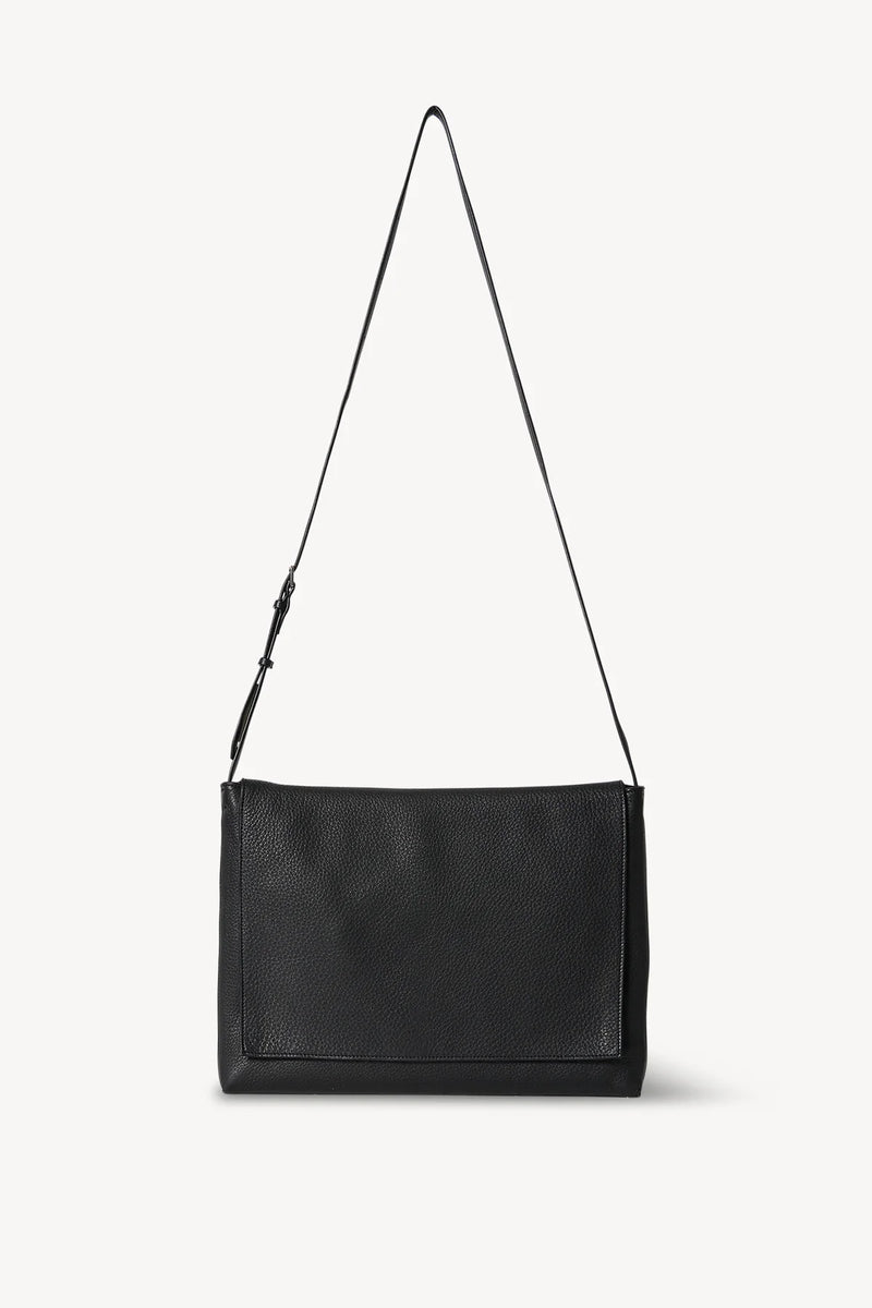"Nan shoulder bag in grained leather Black"The Row