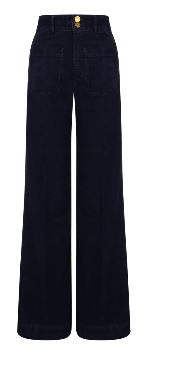 Pantalon "Jane en velours Marine" SEAFARER