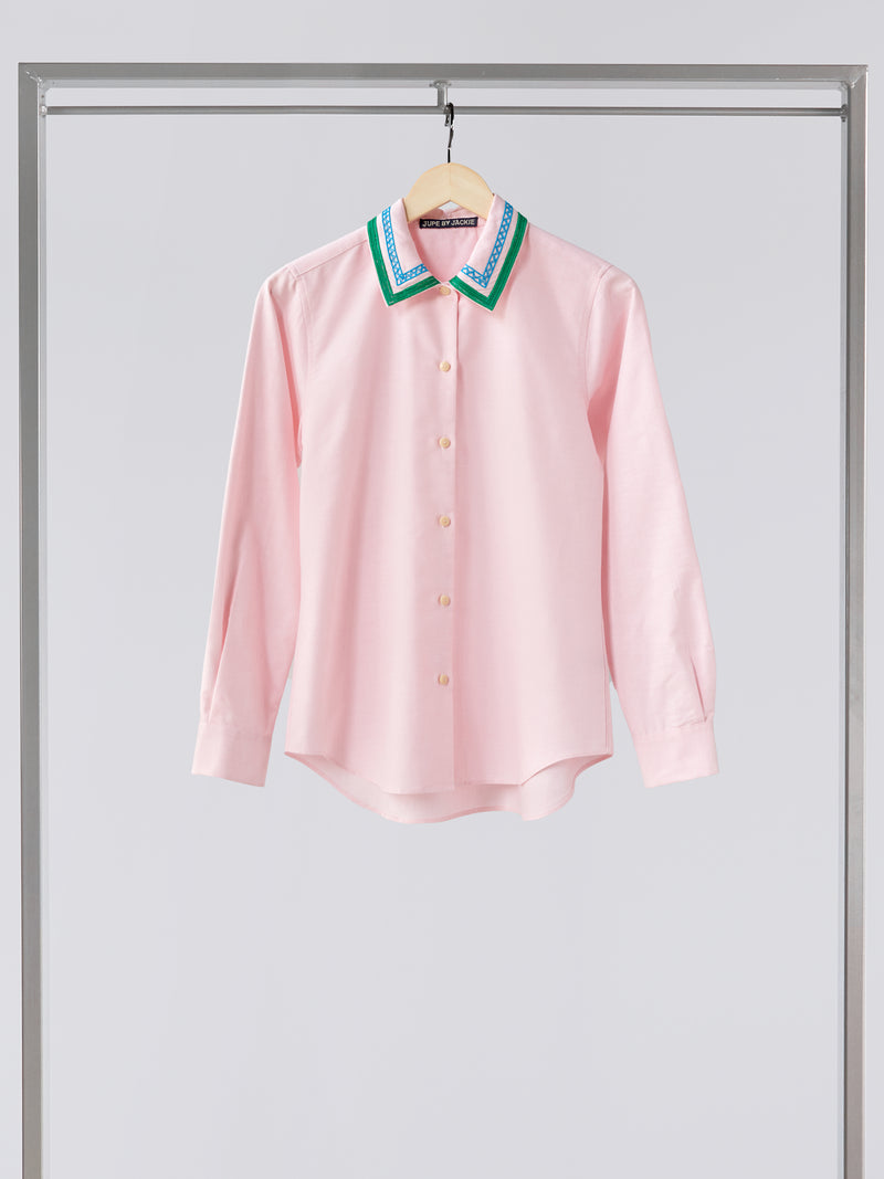 "Rose / multicolored zeera" shirt by Jackie skirt