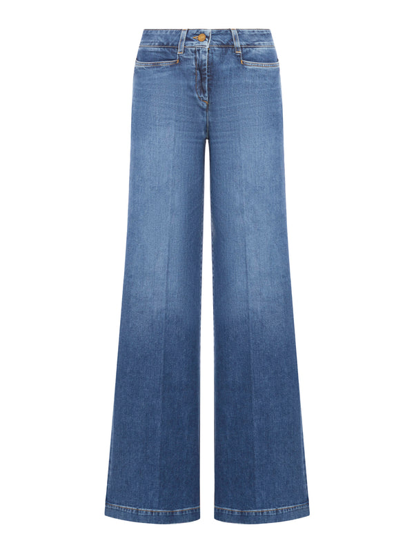 Jeans "smin high waist in blue denim" seafarer