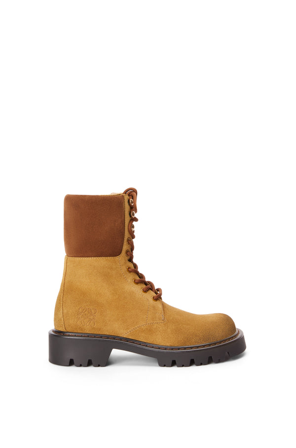 Boots "Rangers Sierra in brown velvet leather/ tobacco" Loewe