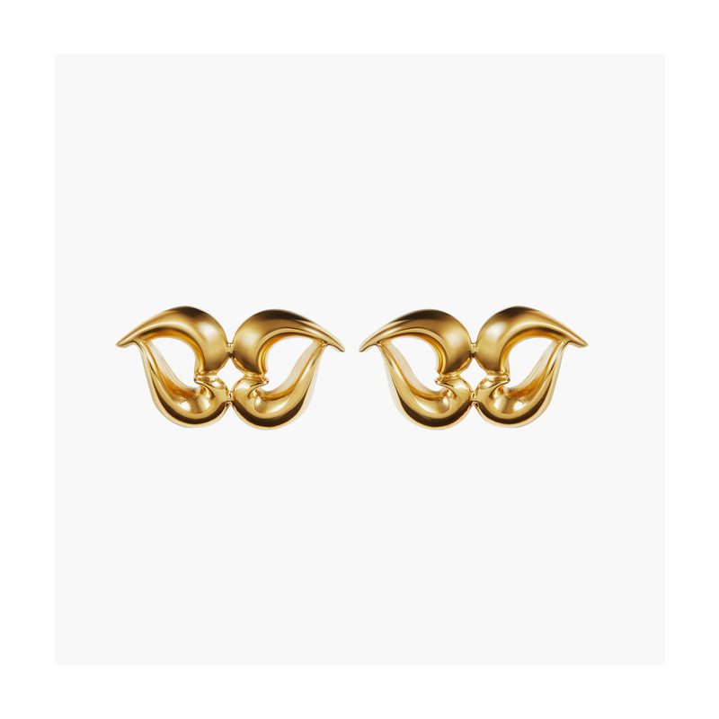 "Double Amor Plated Or" earring Annelise Michelson