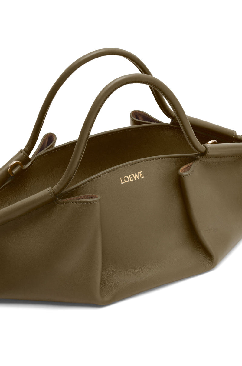 Bag "Small Pasteo in brilliant nappa veal leather Green Dark Khaki "Loewe