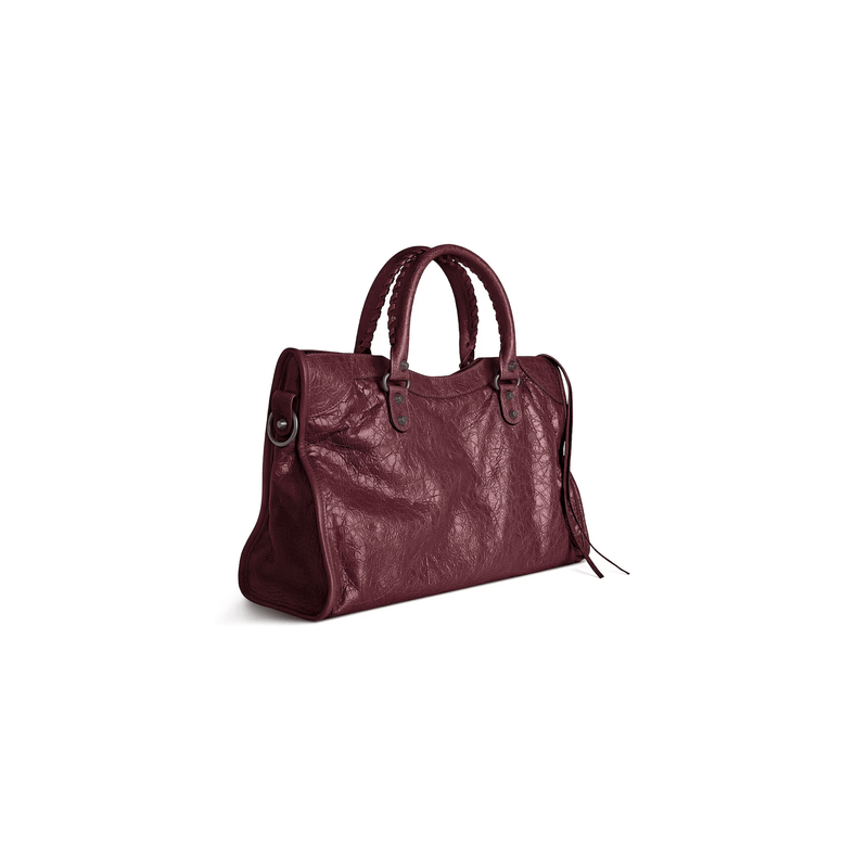"Bag The average city for women in dark burgundy" Balenciaga