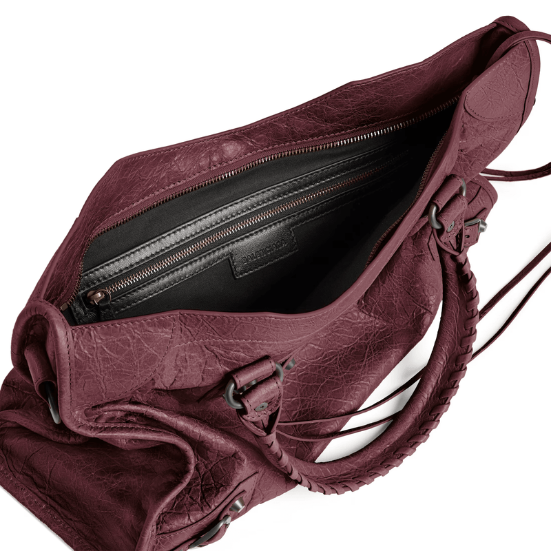 "Bag The average city for women in dark burgundy" Balenciaga