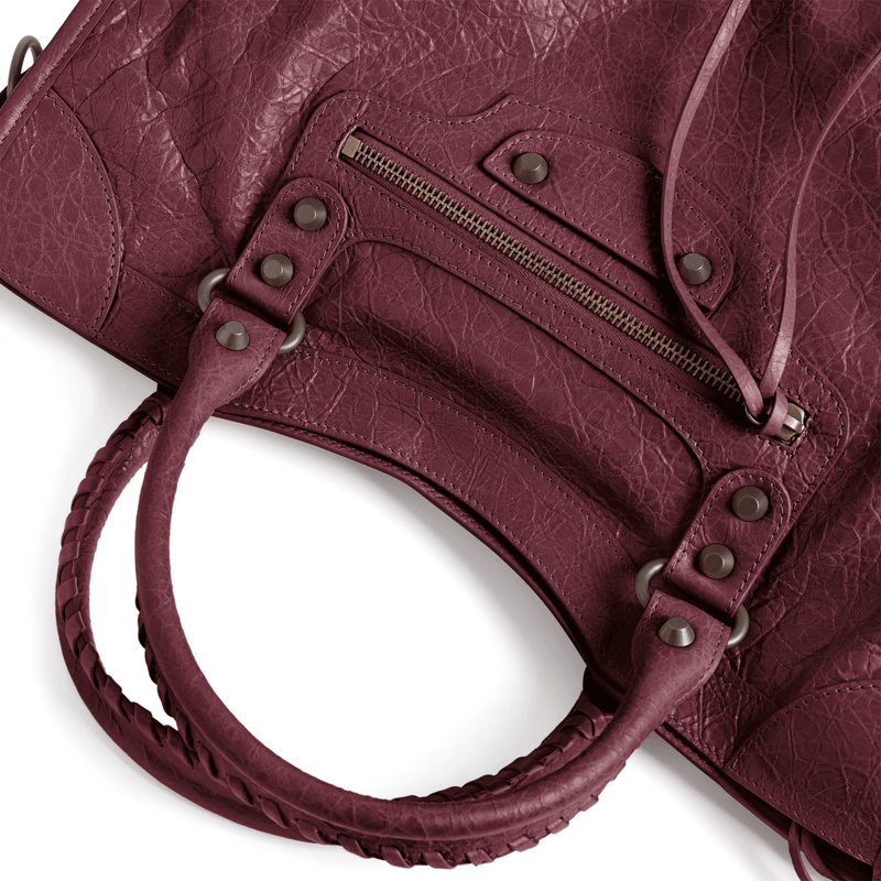 "Bag The average city for women in dark burgundy" Balenciaga