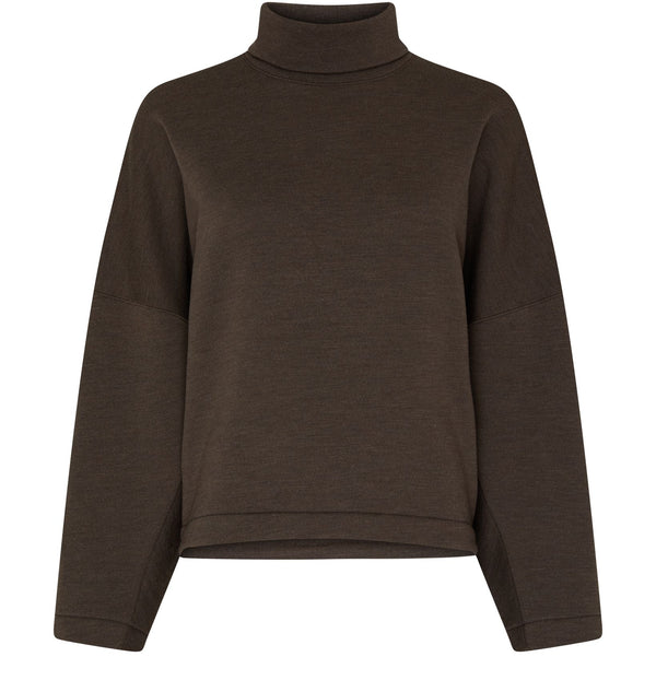 Dark brown turtleneck Lemaire