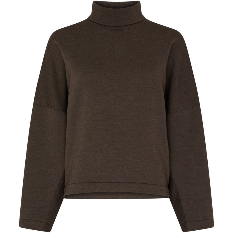 Dark brown turtleneck Lemaire