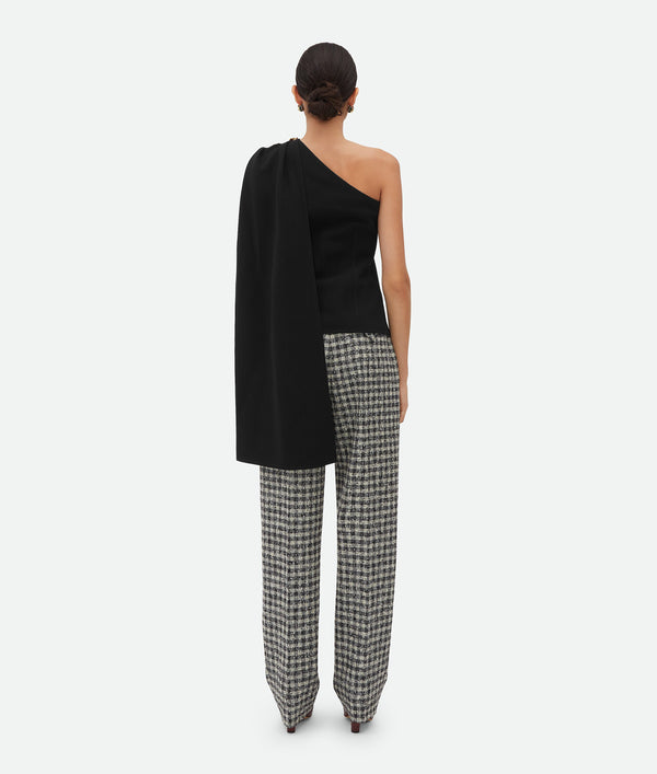 Haut en crêpe de viscose et laine Noir BOTTEGA VENETA