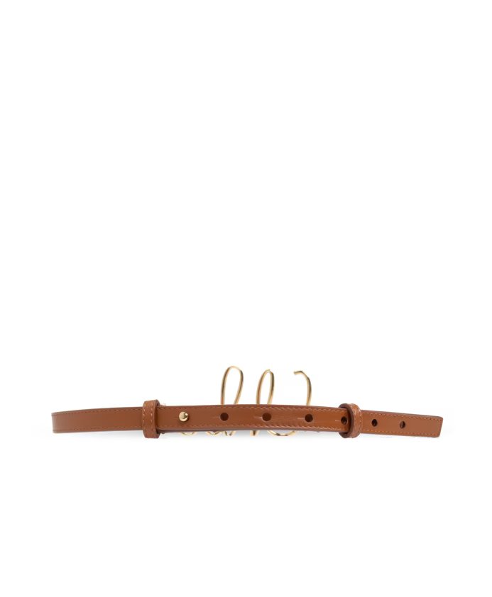 Small iconic brown/ gold icon belt