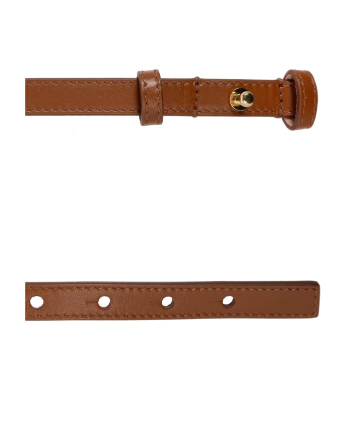 Small iconic brown/ gold icon belt