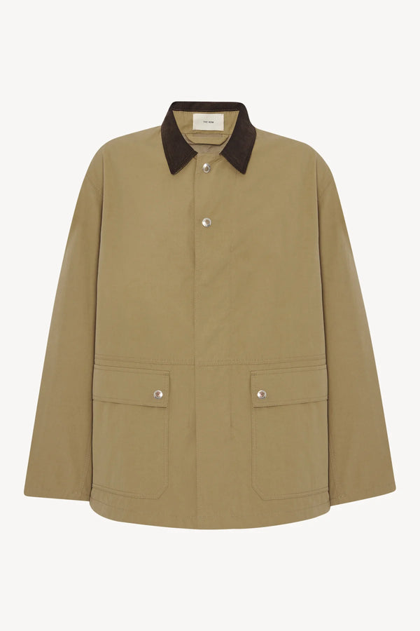 "Frank Veste en Coton Deep Bistre / Camel" THE ROW