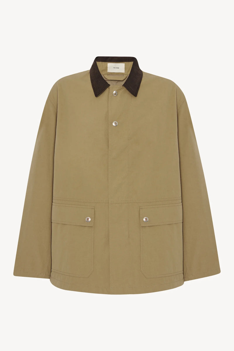 "Frank cotton jacket Deep bistre / camel" The Row