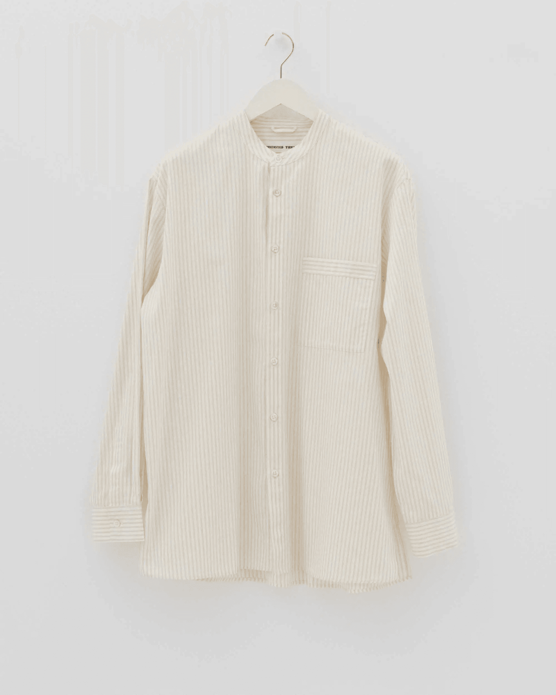 Unisex shirt in beige wheat scratches/ Tekla x birkenstock cream