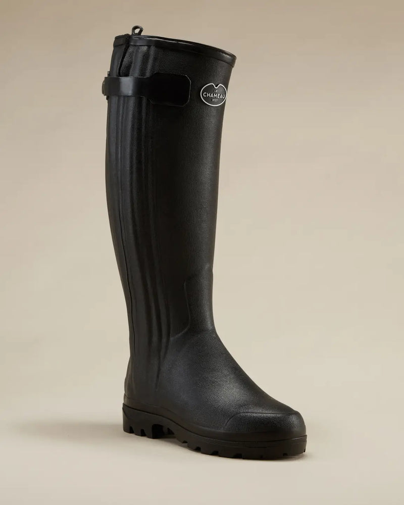 Bottes Chasseur doublees de cuir Noir LE CHAMEAU Duchatel Biarritz