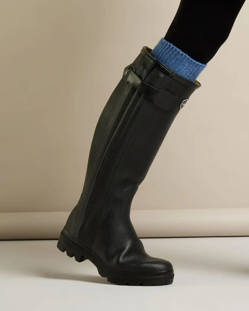 Bottes Chasseur doublees de cuir Noir LE CHAMEAU Duchatel Biarritz