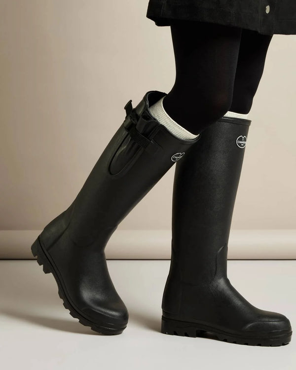 Bottes "Vierzon doublées jersey Noir" LE CHAMEAU